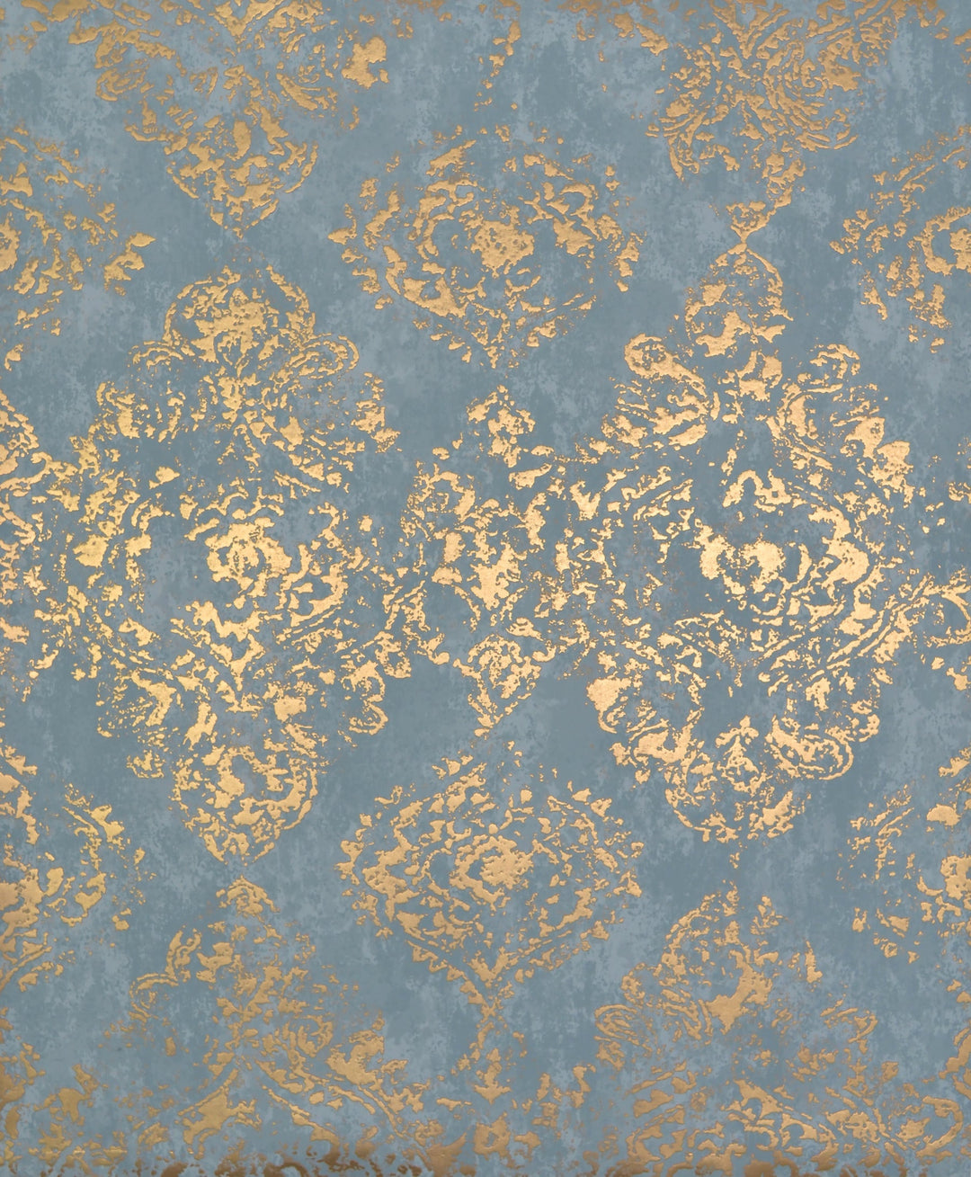 Stargazer Blue & Gold Wallpaper by York Wallcoverings Designer