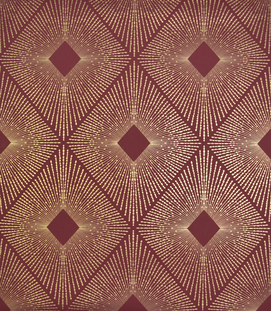 Harlowe Red & Gold Wallpaper by Antonina Vella Designer