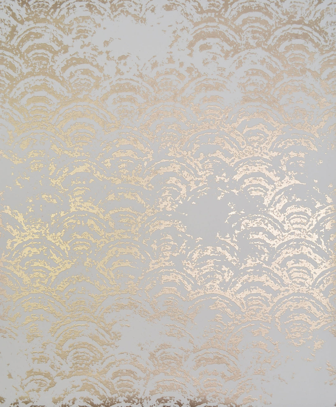 Eclipse White & Gold Wallpaper by Antonina Vella Designer