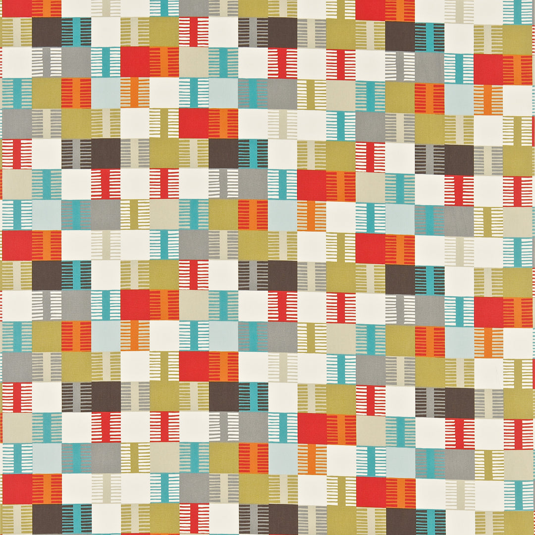 Scion Fabric Navajo - Tomato/Multi