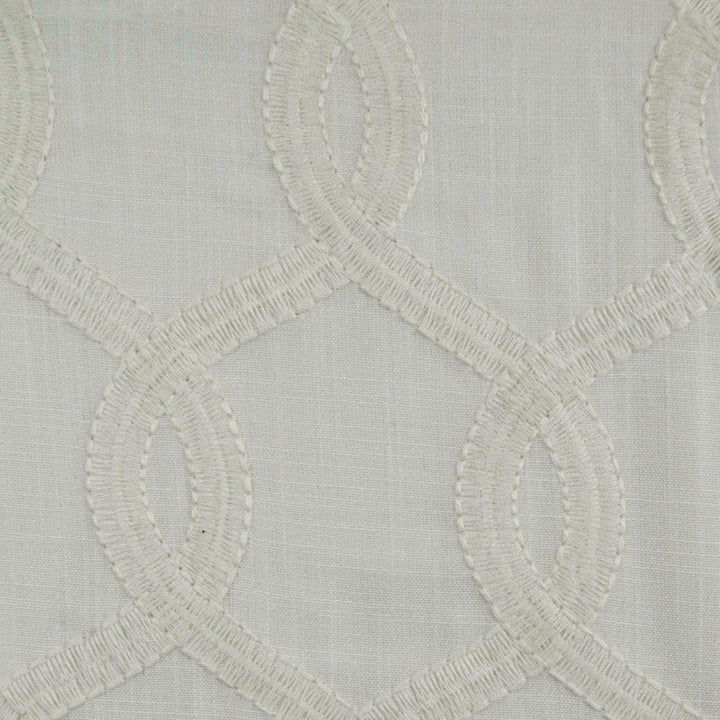 Nantucket White by Europatex Designer Fabric Nantucket 100% Polyester 8.5" H, 4" V 55.00 inches - Swanky Fabrics -
