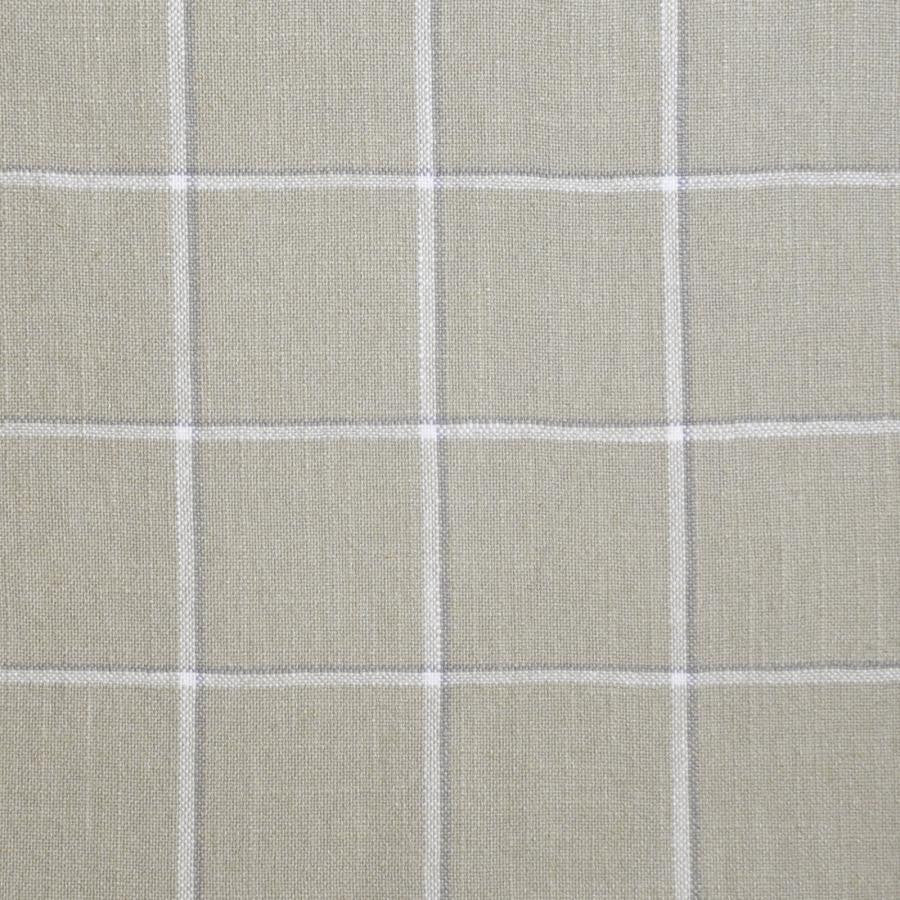 Off The Grid # 552 Dune by Maxwell Designer Fabric Stripes & Checks 55% LINEN/45% RAYON CHINA V&H: 3.3" 54" - Swanky Fabrics -