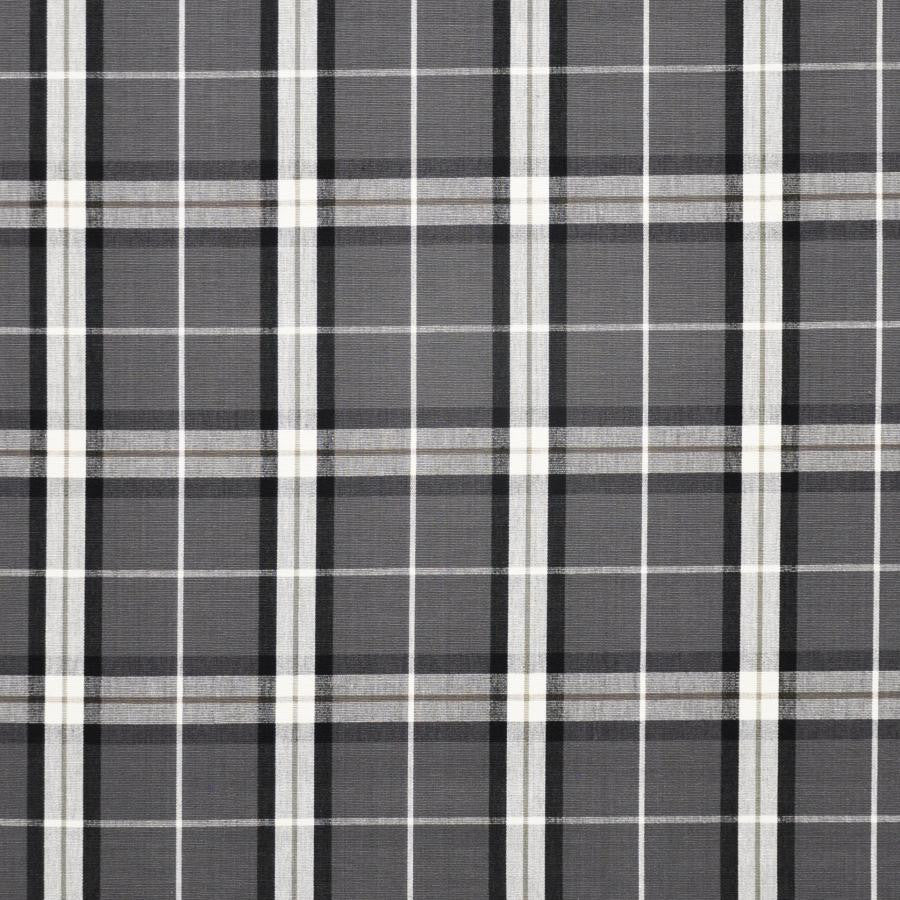 Oban # 433 Dalmatian by Maxwell Designer Fabric Menswear-Plaids & Checks 100% COTTON INDIA V-5.25" H-5.25" 54" - Swanky Fabrics -