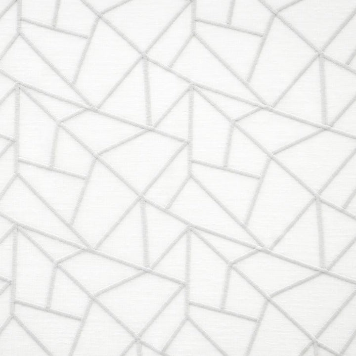Olympus # 501 Zinc by Maxwell Designer Fabric Sheer Paths 100% POLYESTER TURKEY V-7" H-8.25" 118" EMB. WIDTH 107" - Swanky Fabrics -