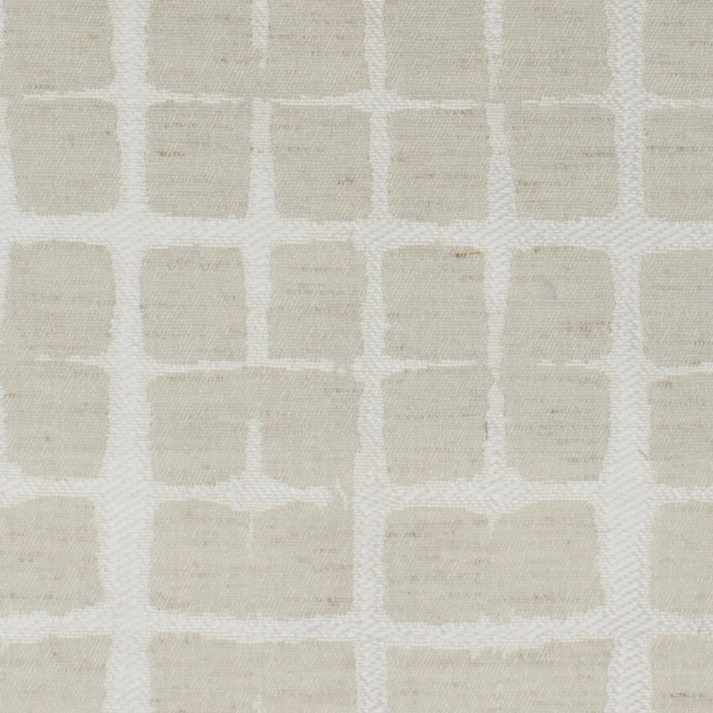 Obedient 1 Ecru by Stout Designer Fabric RAINBOW LIBRARY TOAST/DRIFTWOOD 94%POL 6%LIN CHINA Horizontal: 3.5 and Vertical: 5.5 57 in - Swanky Fabrics -