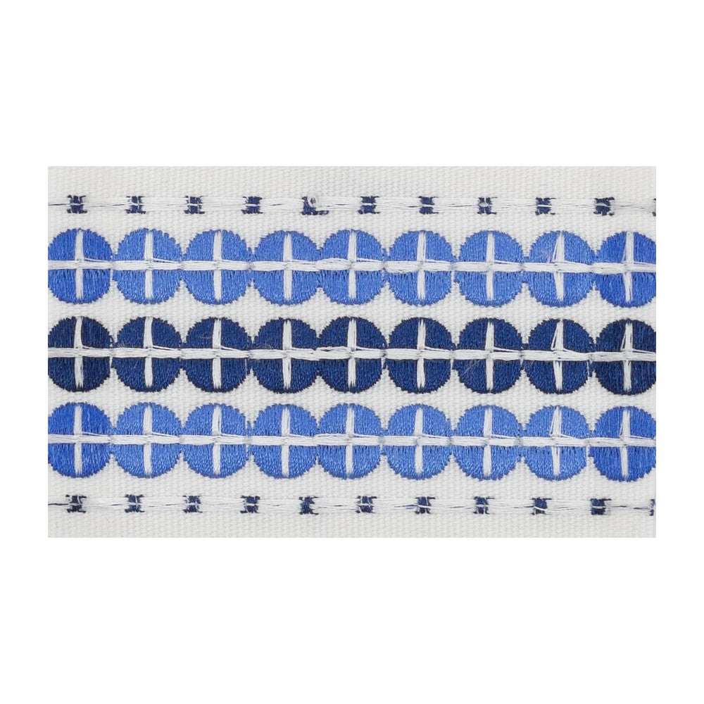 Oberlin Tape 6 Sapphire by Stout Trim Stout Trim Oberlin Tape 6 SapphireTrim SMALL WONDERS TRIM 100%POL CHINA </p><p>Repeat: H: 0.375, V: 0.000 2.38 in - Fabric Carolina -