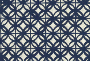 Obie Navy 60 by Norbar Designer Fabric INSIDE OUT 100% SOLUTION DYED ACRYLIC GERMANY 54 - Swanky Fabrics -