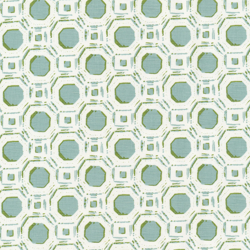 Ocala 3 Seaglass by Stout Designer Fabric RAINBOW LIBRARY VAPOR/SEAGLASS 58%LIN 42%COT INDIA Horizontal: 2.750 and Vertical: 2.750 54 in - Swanky Fabrics -