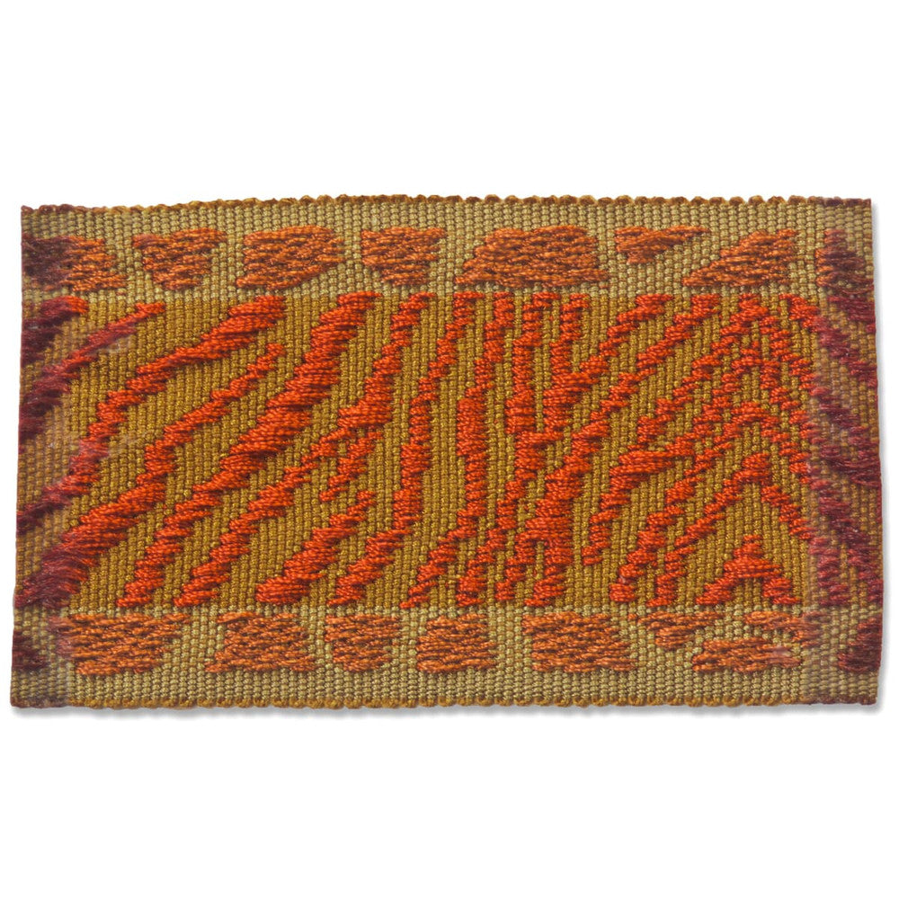 Odelia 3 Cayenne by Stout Designer Trim NEW WORLD TAPES & BORDERS 100%SVI CHINA </p><p>Repeat: 0 2 in - Swanky Fabrics -