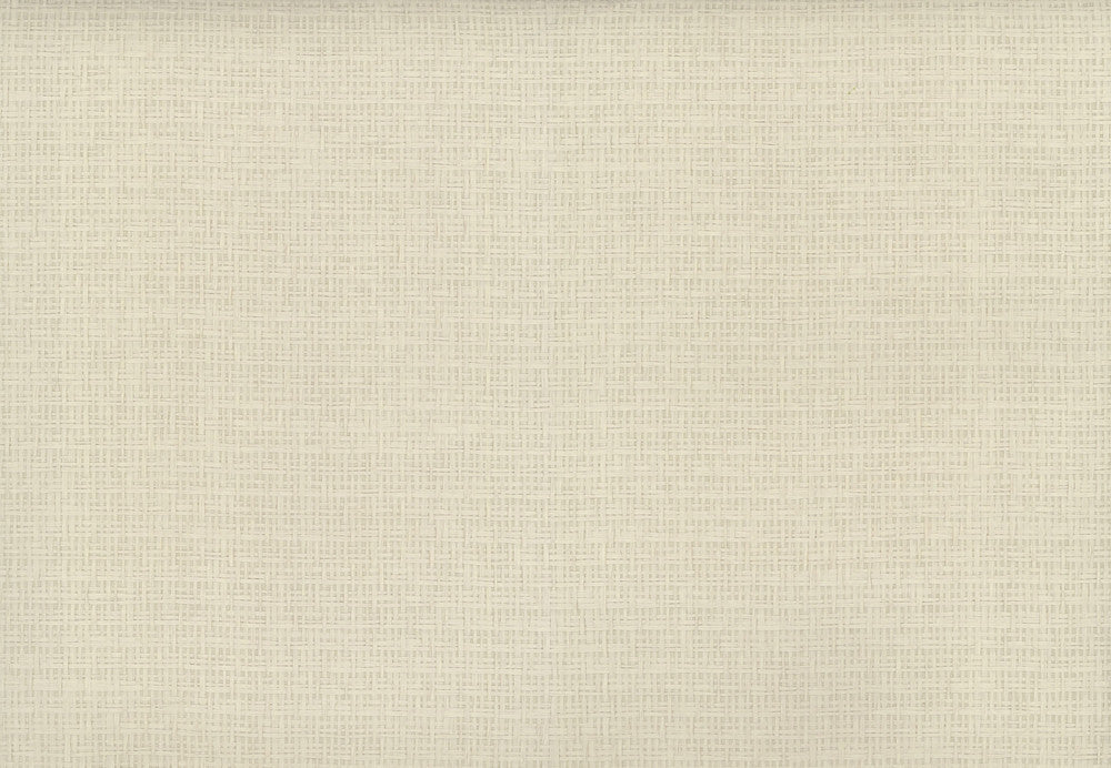 Tatami Weave Natural Cream Wallpaper by Ronald Redding Designer Grasscloth & Natural Resource Covers about 72 square feet 36-in by 24-ft long roll Unpasted 0 - Swanky Fabrics -