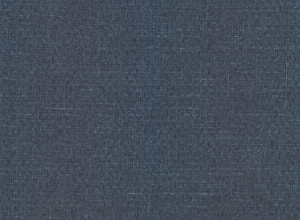 Tatami Weave Navy Wallpaper by Candice Olson Designer Candice Olson Modern Artisan II Covers about 72 square feet 36-in by 24-ft long roll Unpasted 0 - Swanky Fabrics -
