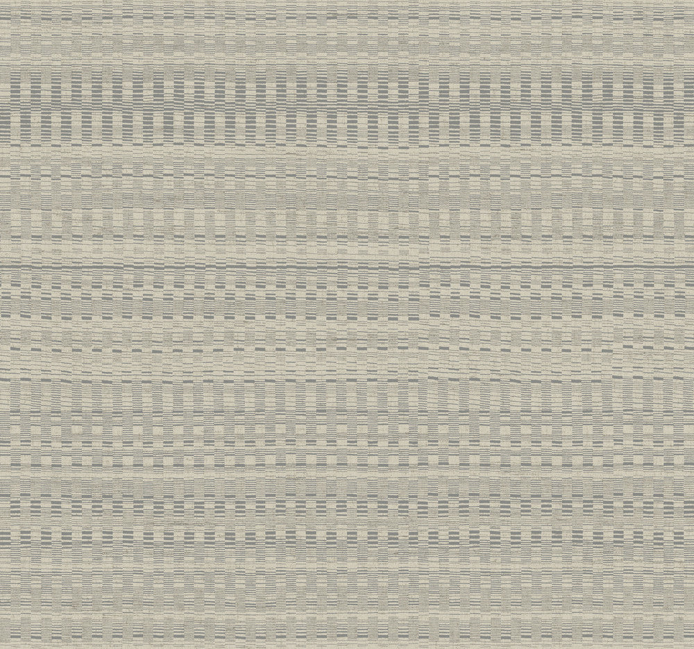Tapestry Stitch Linen Wallpaper by York Wallcoverings Designer New Origins Covers about 60.8 square feet 27-in by 27-ft long roll Unpasted 25.25 - Swanky Fabrics -