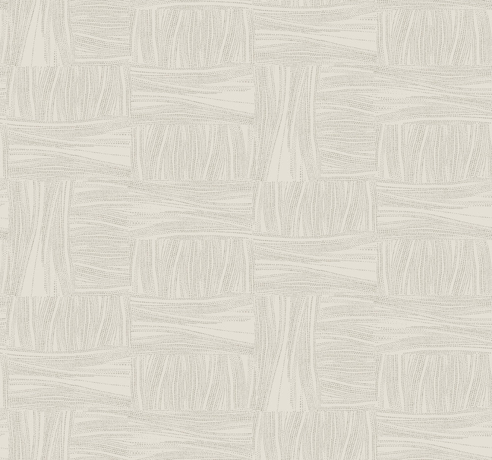 Wicker Dot Light Taupe Wallpaper by York Wallcoverings Designer New Origins Covers about 60.8 square feet 27-in by 27-ft long roll Unpasted 25.25 - Swanky Fabrics -