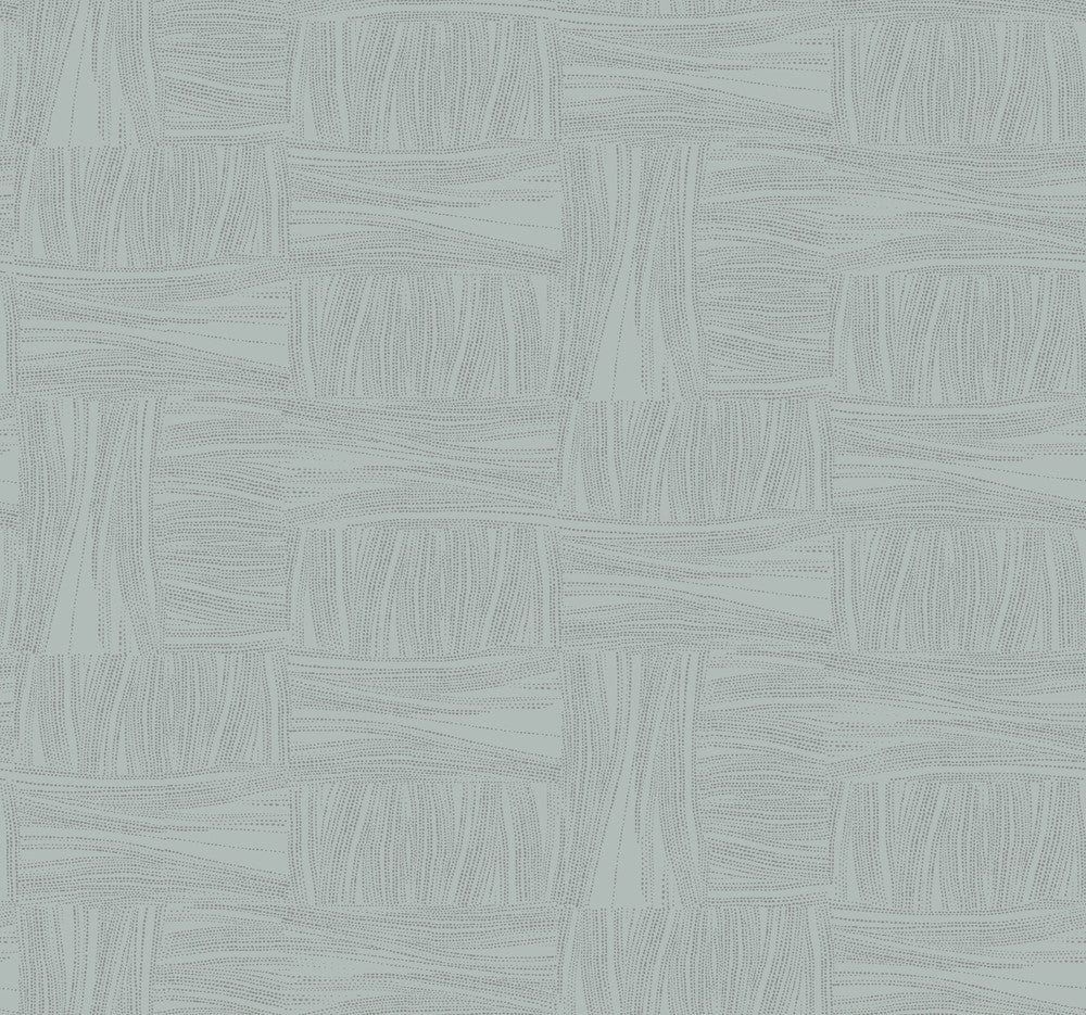 Wicker Dot Slate Blue Wallpaper by York Wallcoverings Designer New Origins Covers about 60.8 square feet 27-in by 27-ft long roll Unpasted 25.25 - Swanky Fabrics -
