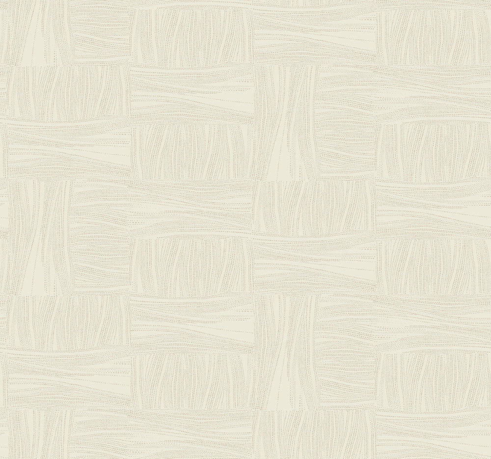 Wicker Dot Beige Wallpaper by York Wallcoverings Designer New Origins Covers about 60.8 square feet 27-in by 27-ft long roll Unpasted 25.25 - Swanky Fabrics -