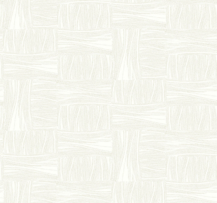Wicker Dot Ivory Wallpaper by York Wallcoverings Designer New Origins Covers about 60.8 square feet 27-in by 27-ft long roll Unpasted 25.25 - Swanky Fabrics -