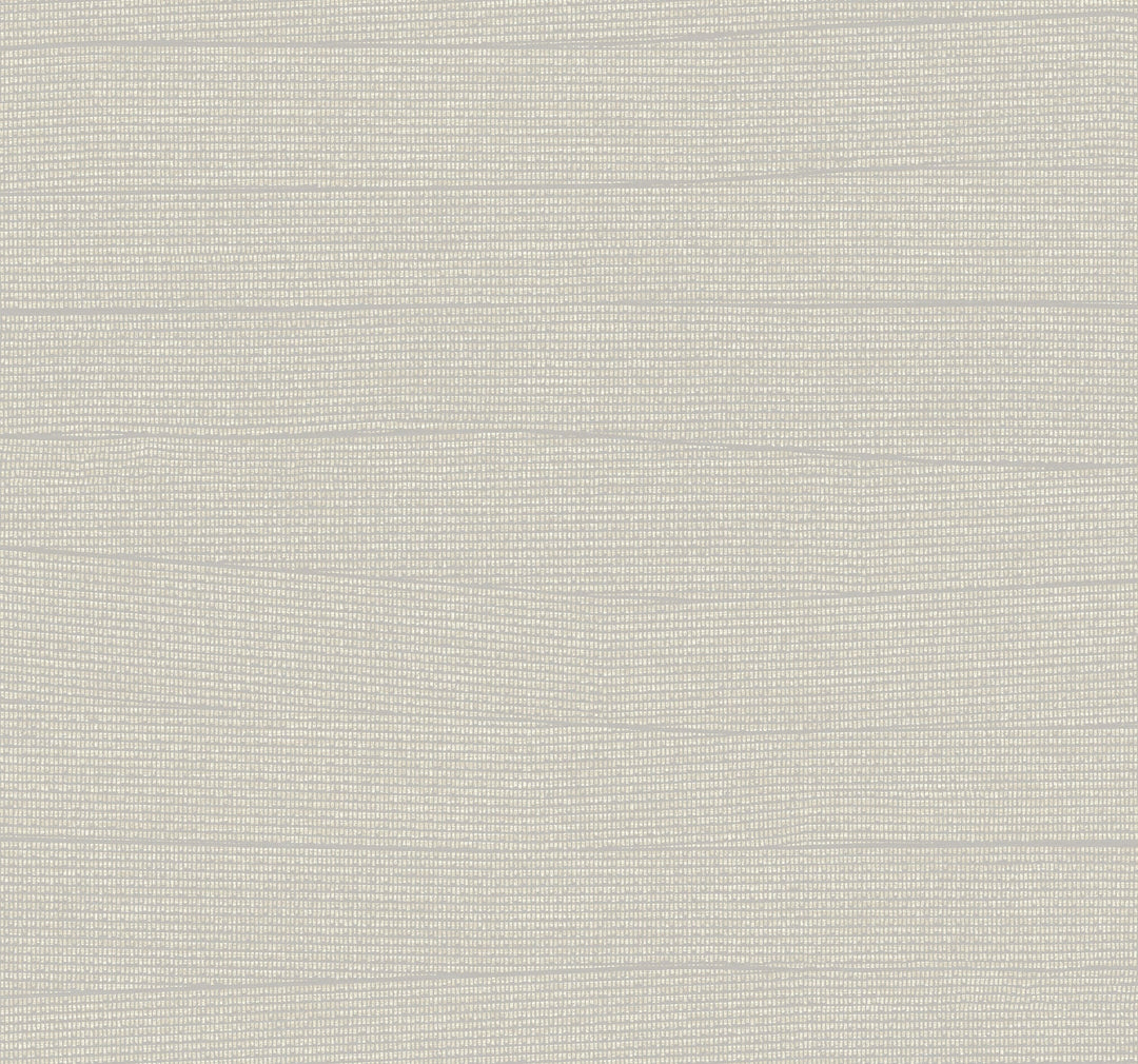 Natural Grid Grey Wallpaper by York Wallcoverings Designer