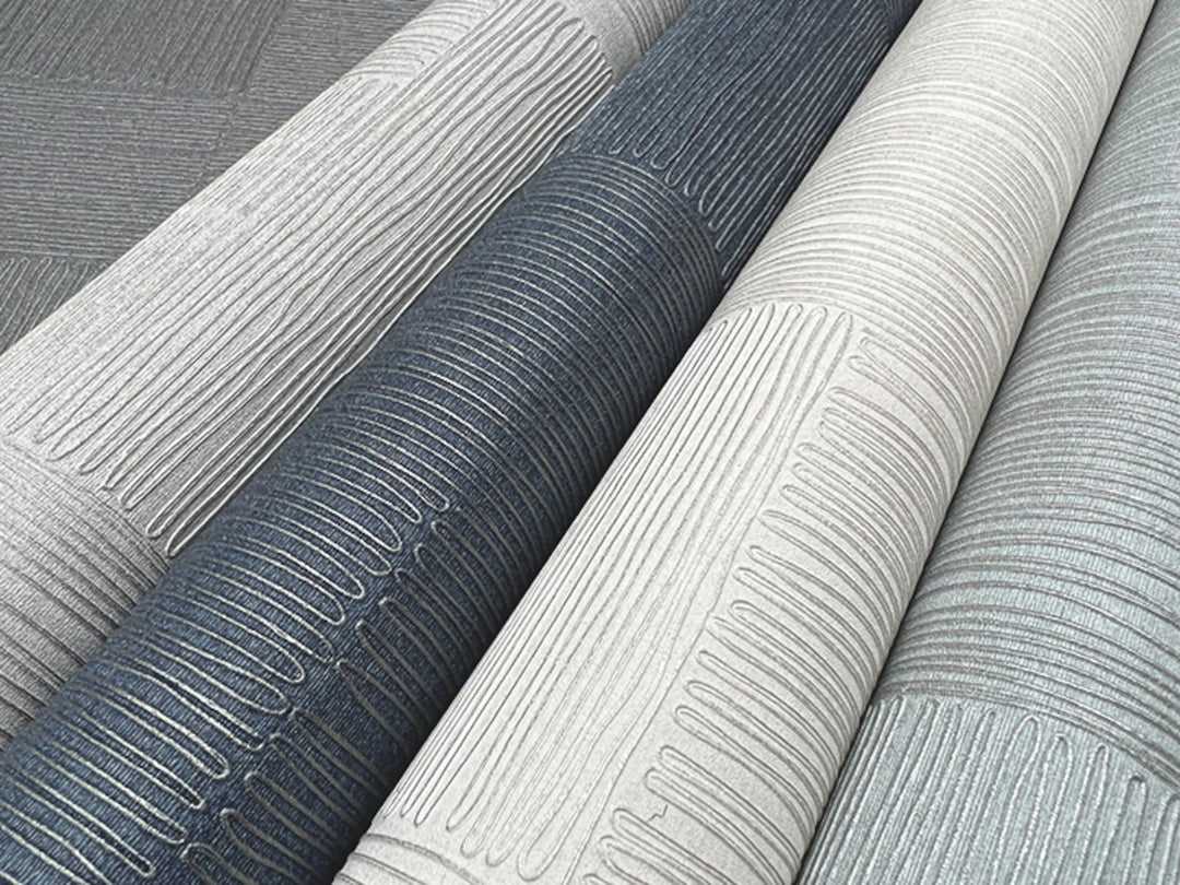Contour Ivory Wallpaper by York Wallcoverings Designer