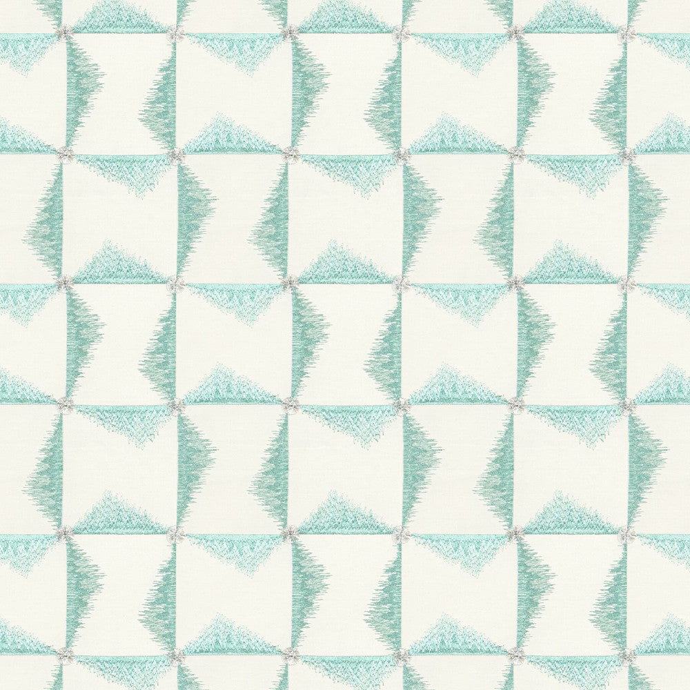 Ontario 1 Aqua by Stout Designer Fabric RAINBOW LIBRARY SPRAY/SHORELINE 80%COT 20%POL %BEMB INDIA CATB 117-2013 WYZENBEEK 10 000 DOUBLE RUB WEAR TEST (MEDIUM DUTY) Horizontal: 6.75 and Vertical: 7.5 52 in - Swanky Fabrics -