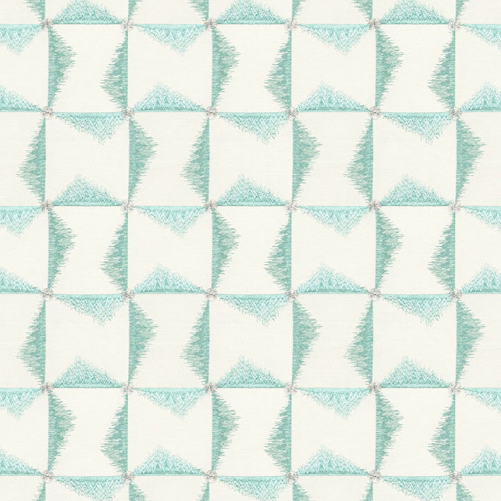 Ontario 1 Aqua by Stout Fabric Stout Fabric Ontario 1 AquaFabric RAINBOW LIBRARY SPRAY/SHORELINE 80%COT 20%POL %BEMB INDIA </p><p>Repeat: H: 6.750, V: 7.500 52 in - Fabric Carolina -