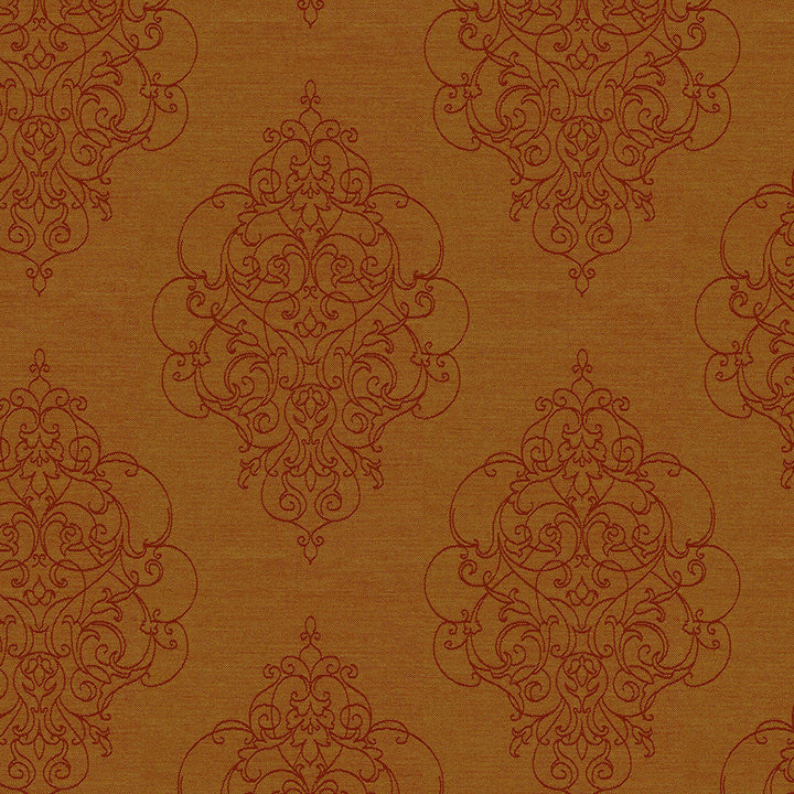 Ornamental 44 Pumpkin by Crypton Designer Fabric 100% Polyester US 51,000 Double Rubs (Wyzenbeek) </p><p>Repeat: Horizontal: 14.4"(36.6 cm) Up the Roll and Vertical: 15.0" (38.1 cm) Across the Roll 54" (137 cm) - Swanky Fabrics -