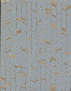 Candice Olson Wallpaper Perfect Petals Blue & Gold