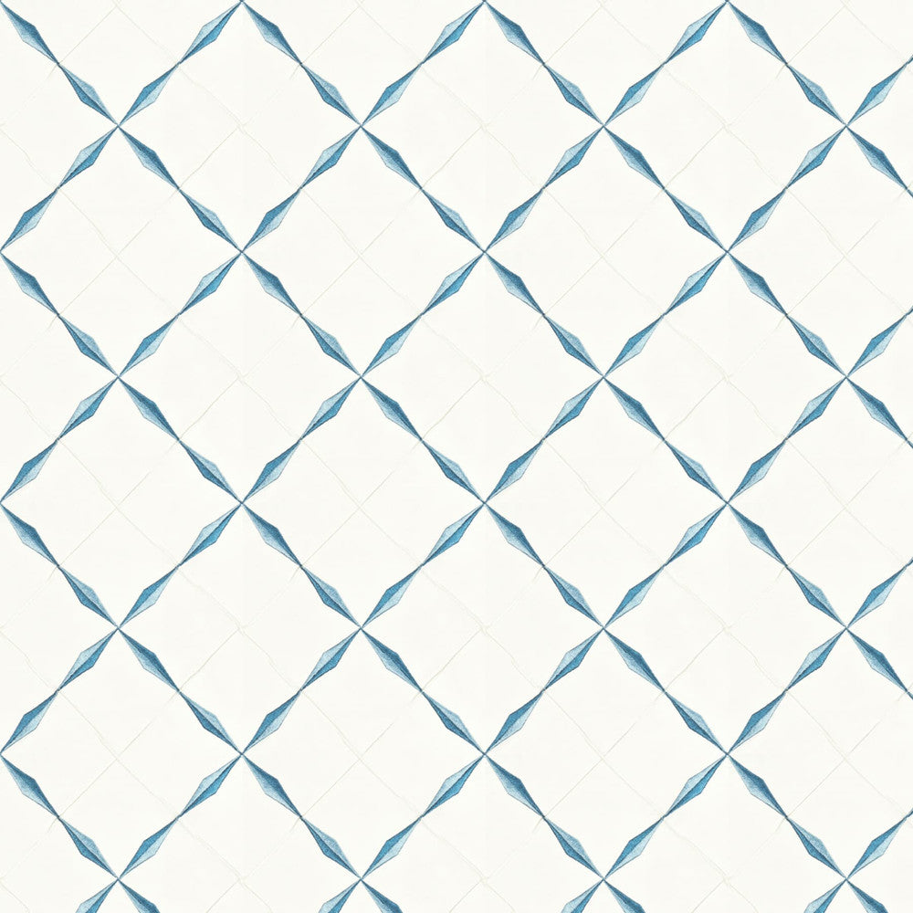 Otoole 5 Blue by Stout Designer Fabric COLOR MY WINDOW BLUE/NAVY 80%SVI 20%POL %REMB INDIA Horizontal: 7.25 and Vertical: 7.5 50 in - Swanky Fabrics -