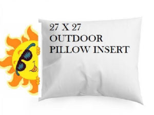 Outdoor 2727 Insert by Norbar Designer Fabric PILLOW INSERT 100 % POLY FILL & COVER USA - Swanky Fabrics -