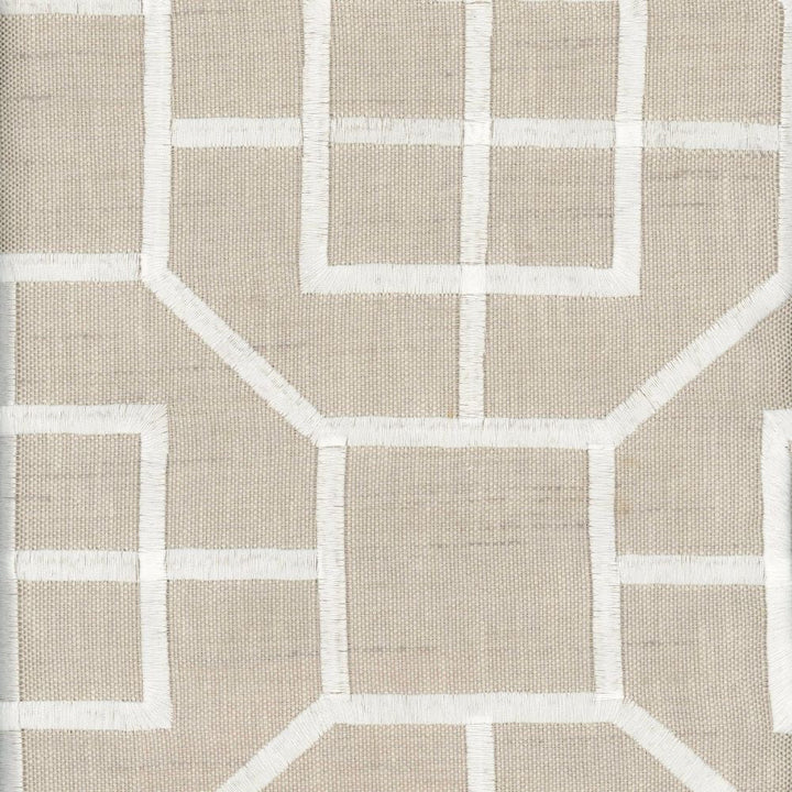 Octagon Parchment by Heritage Designer Fabric - 100% Polyester USA or Imported Horizontal: and Vertical: 58" - Swanky Fabrics -