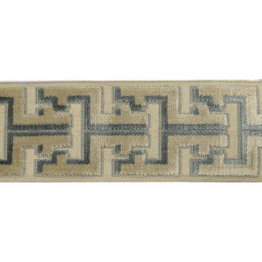 Oslo - Sky by Europatex Designer Fabric Oslo 58% Rayon / 31% Polyester / 11% Linen China See Sample Horizontal: N/A and Vertical: N/A 3.50 inches  - Swanky Fabrics -