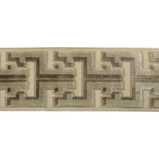 Oslo - Vanilla by Europatex Designer Fabric Oslo 58% Rayon / 31% Polyester / 11% Linen China See Sample Horizontal: N/A and Vertical: N/A 3.50 inches  - Swanky Fabrics -