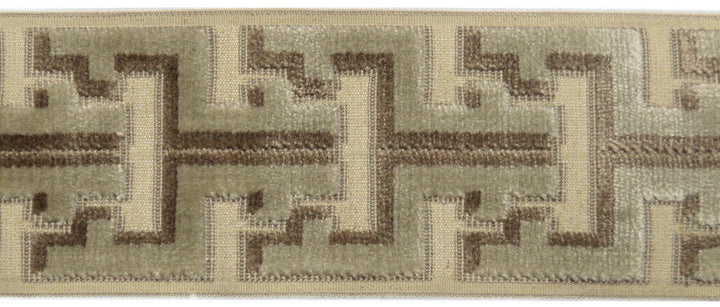 Oslo Vanilla by Europatex Designer Fabric Oslo 31% Polyester, 58%Rayon, 11% Linen China Horizontal: 2.75" and Vertical: N/A 3.5" - Swanky Fabrics -