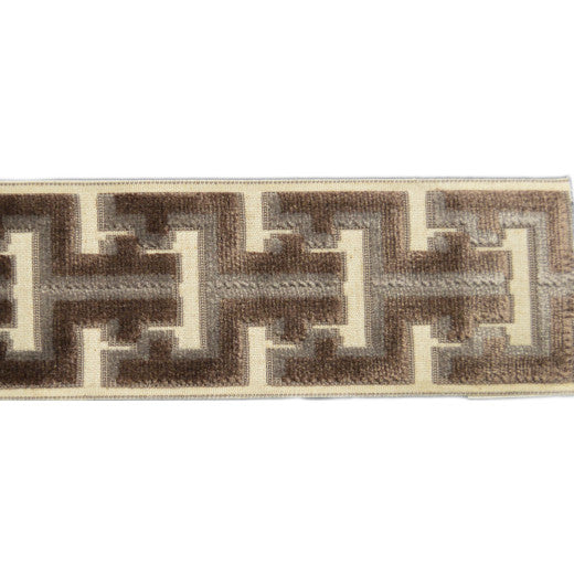 Oslo - Walnut by Europatex Designer Fabric Oslo 58% Rayon / 31% Polyester / 11% Linen China See Sample Horizontal: N/A and Vertical: N/A 3.50 inches  - Swanky Fabrics -