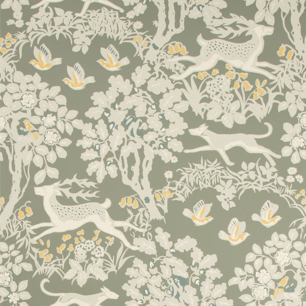 Mille Fleur Wp Silver by Lee Jofa Designer Wallcovering LODGE II WALLPAPER PAPER - 100% United States - Horizontal: 24 and Vertical: 24 24 - Swanky Fabrics -