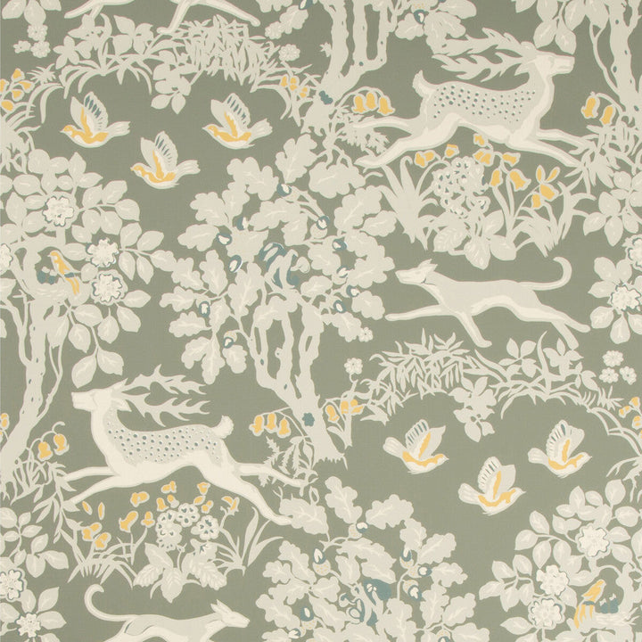 Mille Fleur Wp Silver by Lee Jofa Designer Wallcovering LODGE II WALLPAPER PAPER - 100% United States - Horizontal: 24 and Vertical: 24 24 - Swanky Fabrics -