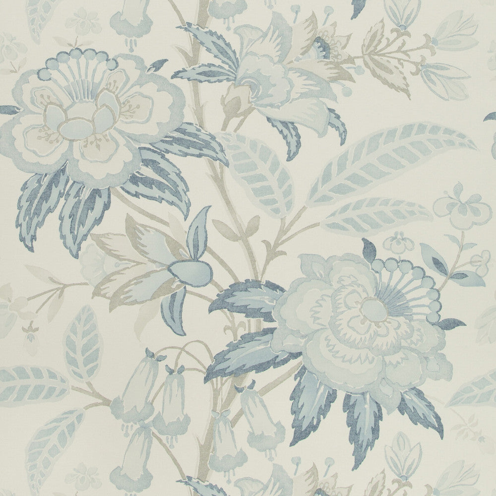 Davenport Paper Frost Blue by Lee Jofa Designer Wallcovering WESTPORT WOOD PULP - 45%;BINDER - 20%;MINERAL FILLERS - 20%;POLYESTER - 15% United Kingdom - Horizontal: 27.5 and Vertical: 25.2 27.5 - Swanky Fabrics -