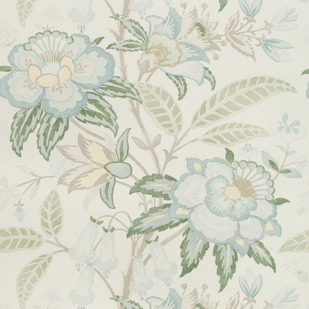 Davenport Paper Sea Mist by Lee Jofa Designer Wallcovering WESTPORT WOOD PULP - 45%;BINDER - 20%;MINERAL FILLERS - 20%;POLYESTER - 15% United Kingdom Horizontal: 27.5 and Vertical: 25.2 27.5 - Swanky Fabrics -