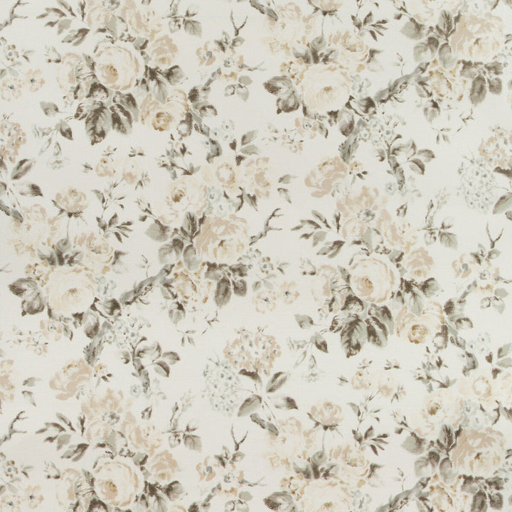 Garden Roses Wp Sand/Sable by Lee Jofa Designer Wallcovering SUZANNE RHEINSTEIN III LINEN - 80%;ACRYLIC - 20% Italy Horizontal: 34.25 and Vertical: 27.81 34.25 - Swanky Fabrics -