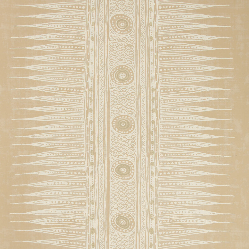 Indian Zag Paper Taupe by Lee Jofa Designer Wallcovering SUZANNE RHEINSTEIN III PAPER - 100% United States - Horizontal: 27 and Vertical: 26.875 27 - Swanky Fabrics -