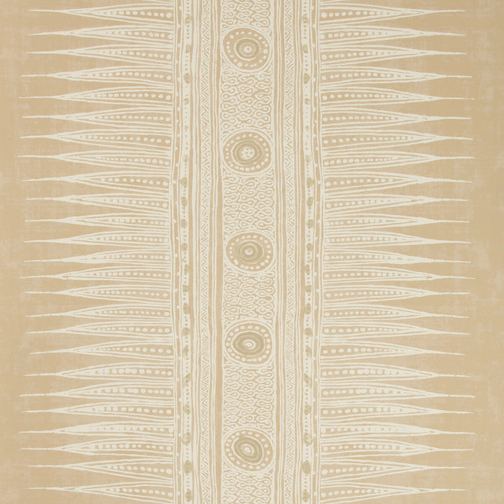 Indian Zag Paper Taupe by Lee Jofa Designer Wallcovering SUZANNE RHEINSTEIN III PAPER - 100% United States Horizontal: 27 and Vertical: 26.875 27 - Swanky Fabrics -