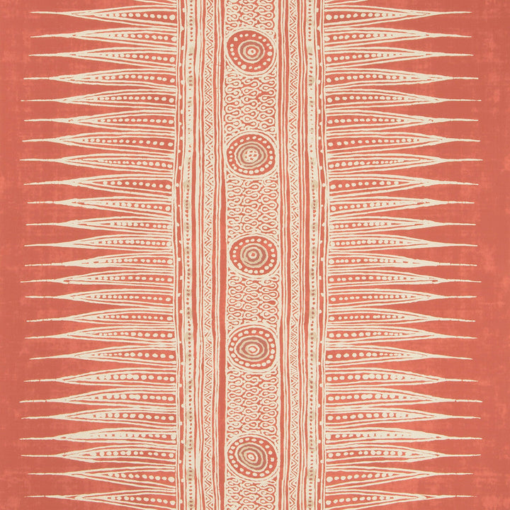 Indian Zag Paper Madder by Lee Jofa Designer Wallcovering SUZANNE RHEINSTEIN III PAPER - 100% United States - Horizontal: 27 and Vertical: 26.875 27 - Swanky Fabrics -