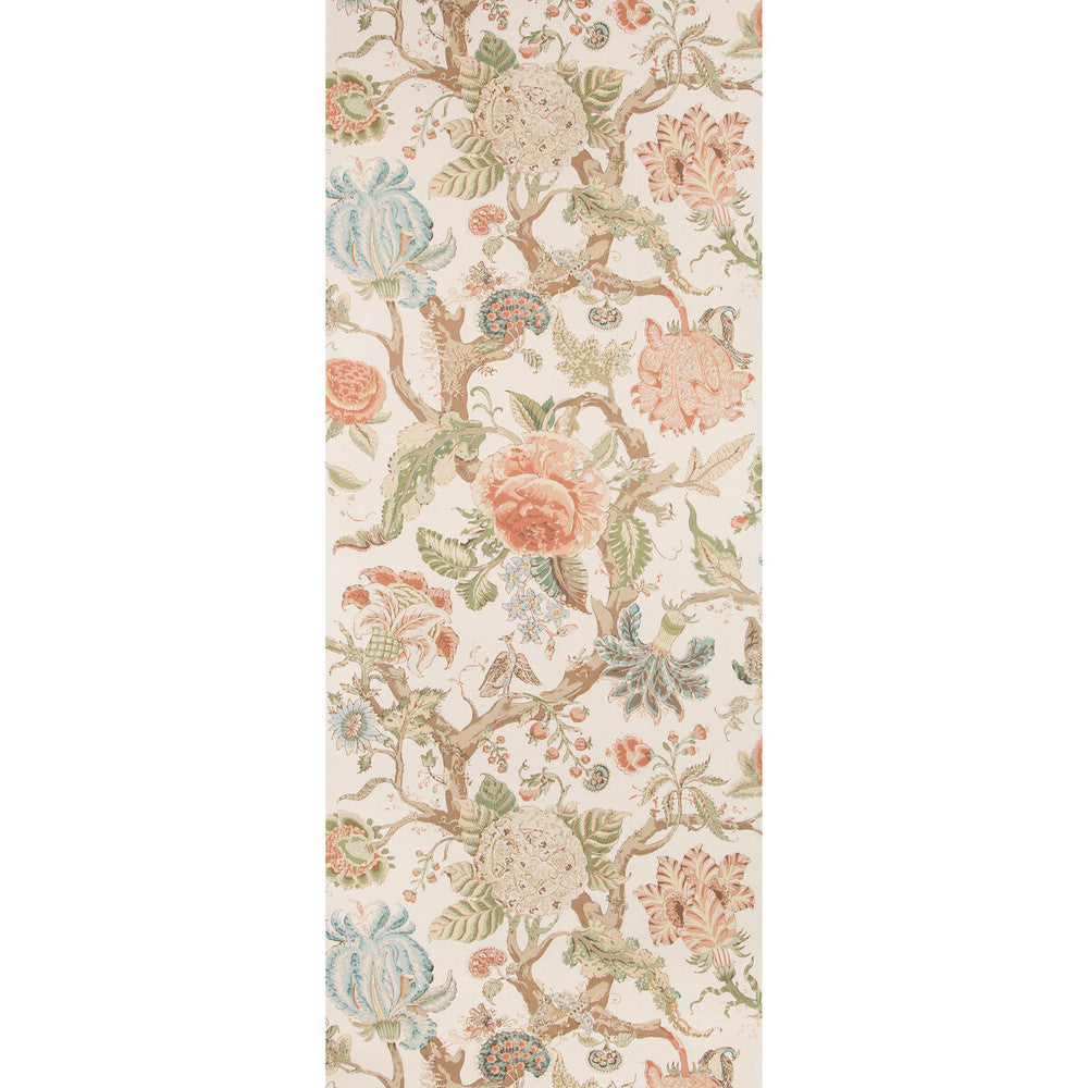 Adlington Paper Coral by Lee Jofa Designer Wallcovering MANOR HOUSE WALLPAPER CELLULOSE - 45%;BINDER - 20%;MINERAL FILLERS - 20%;POLYESTER - 15% United Kingdom Horizontal: 27.5 and Vertical: 47 27.5 - Swanky Fabrics -