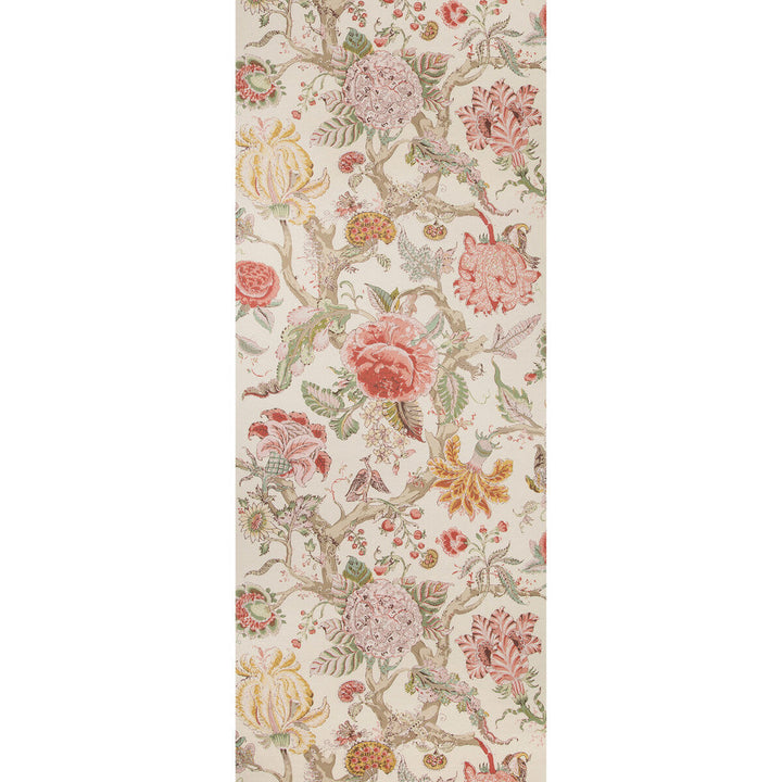 Adlington Paper Rose by Lee Jofa Designer Wallcovering MANOR HOUSE WALLPAPER CELLULOSE - 45%;BINDER - 20%;MINERAL FILLERS - 20%;POLYESTER - 15% United Kingdom Horizontal: 27.5 and Vertical: 47 27.5 - Swanky Fabrics -
