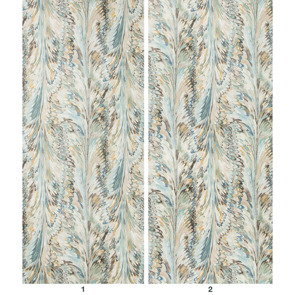 Taplow Paper Sea Mist by Lee Jofa Designer Wallcovering MANOR HOUSE WALLPAPER PULP - 80%;POLYESTER - 20% Austria - Horizontal: 17.9 and Vertical: 31.5 53.7 - Swanky Fabrics -