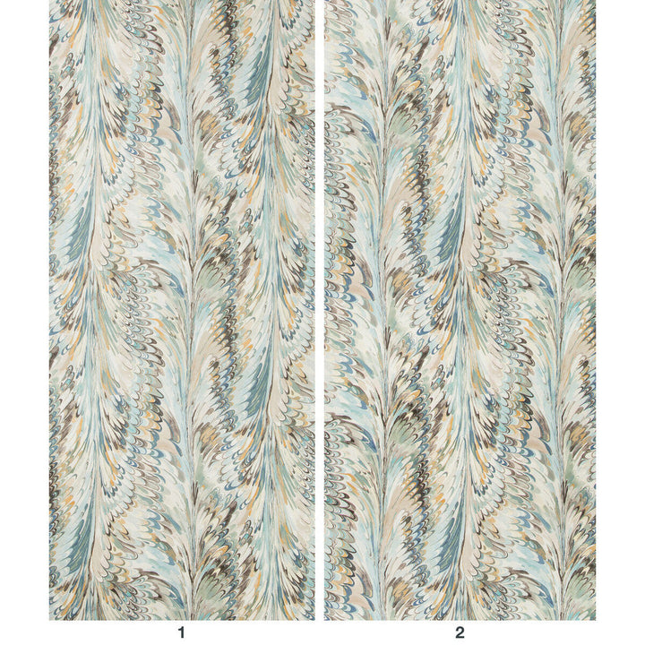 Taplow Paper Sea Mist by Lee Jofa Designer Wallcovering MANOR HOUSE WALLPAPER PULP - 80%;POLYESTER - 20% Austria - Horizontal: 17.9 and Vertical: 31.5 53.7 - Swanky Fabrics -