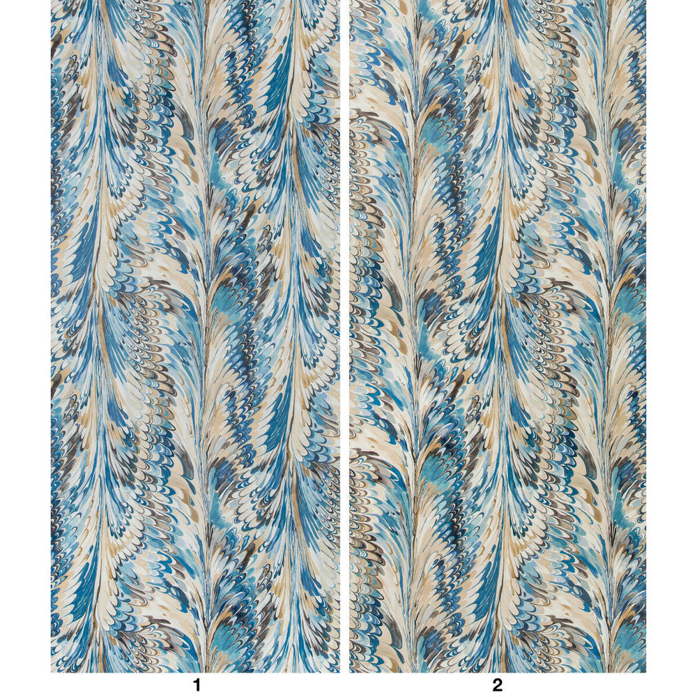 Taplow Paper Navy/Slate by Lee Jofa Designer Wallcovering MANOR HOUSE WALLPAPER PULP - 80%;POLYESTER - 20% Austria Horizontal: 17.9 and Vertical: 31.5 53.7 - Swanky Fabrics -
