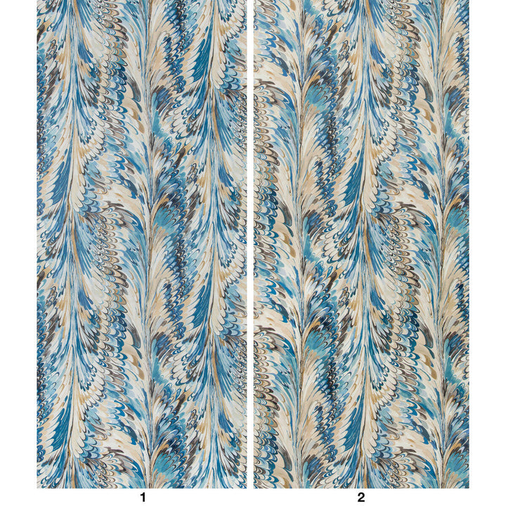 Taplow Paper Navy/Slate by Lee Jofa Designer Wallcovering MANOR HOUSE WALLPAPER PULP - 80%;POLYESTER - 20% Austria - Horizontal: 17.9 and Vertical: 31.5 53.7 - Swanky Fabrics -