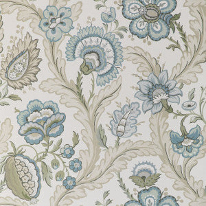 Lee Jofa Wallpaper Wimberly Paper Aqua/Sage