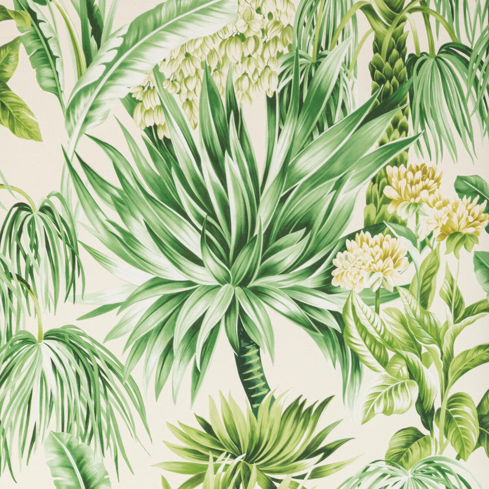 Caluya Paper Palm by Lee Jofa Designer Wallcovering MINDORO WALLPAPER WOOD PULP - 45%;BINDER - 20%;MINERAL FILLERS - 20%;POLYESTER - 15% United Kingdom Horizontal: 27.5 and Vertical: 37.4 27.5 - Swanky Fabrics -
