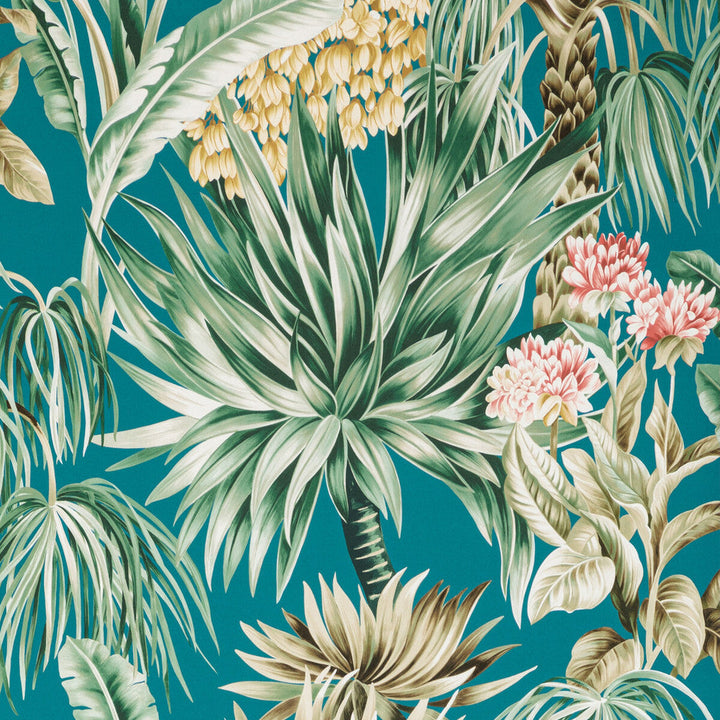 Caluya Paper Lagoon by Lee Jofa Designer Wallcovering MINDORO WALLPAPER WOOD PULP - 45%;BINDER - 20%;MINERAL FILLERS - 20%;POLYESTER - 15% United Kingdom Horizontal: 27.5 and Vertical: 37.4 27.5 - Swanky Fabrics -